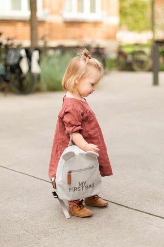 Plecak dziecięcy My First bag Kanwas Szary Childhome