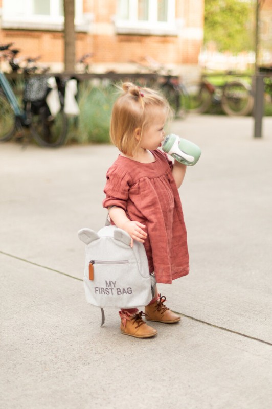 Plecak dziecięcy My First bag Kanwas Szary Childhome