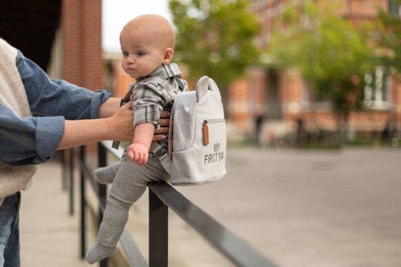 Plecak dziecięcy My First bag Kanwas Szary Childhome