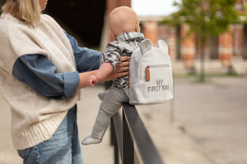 Plecak dziecięcy My First bag Kanwas Szary Childhome