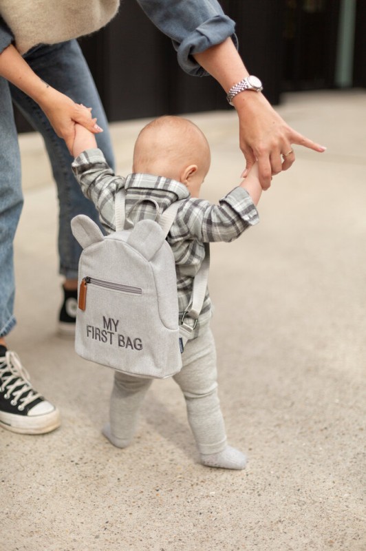 Plecak dziecięcy My First bag Kanwas Szary Childhome