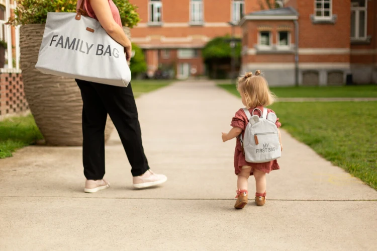 Plecak dziecięcy My First bag Kanwas Szary Childhome