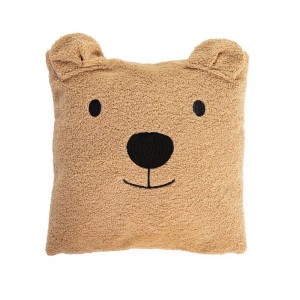 Poduszka pluszowa 40 x 40 cm Teddy bear Brown Childhome