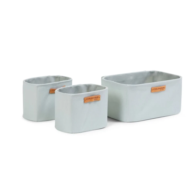 Podwieszane pojemniki uniwersalne - zestaw 3 szt. Light grey Childhome