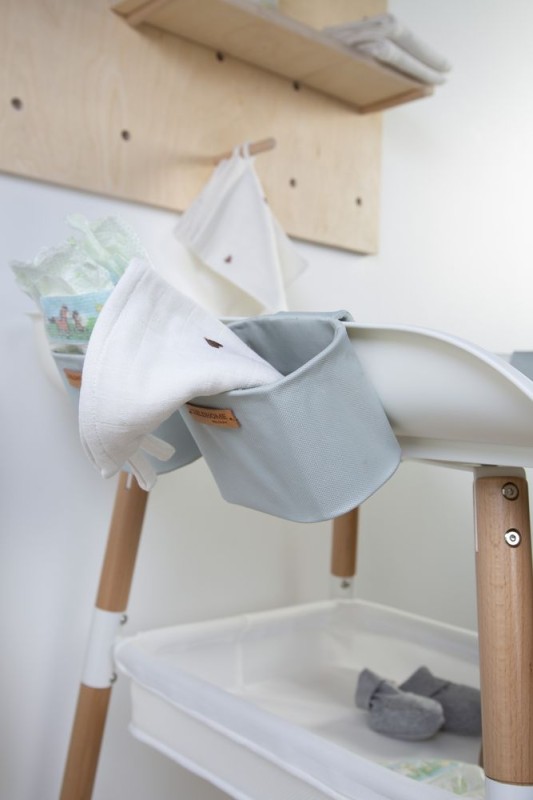 Podwieszane pojemniki uniwersalne - zestaw 3 szt. Light grey Childhome