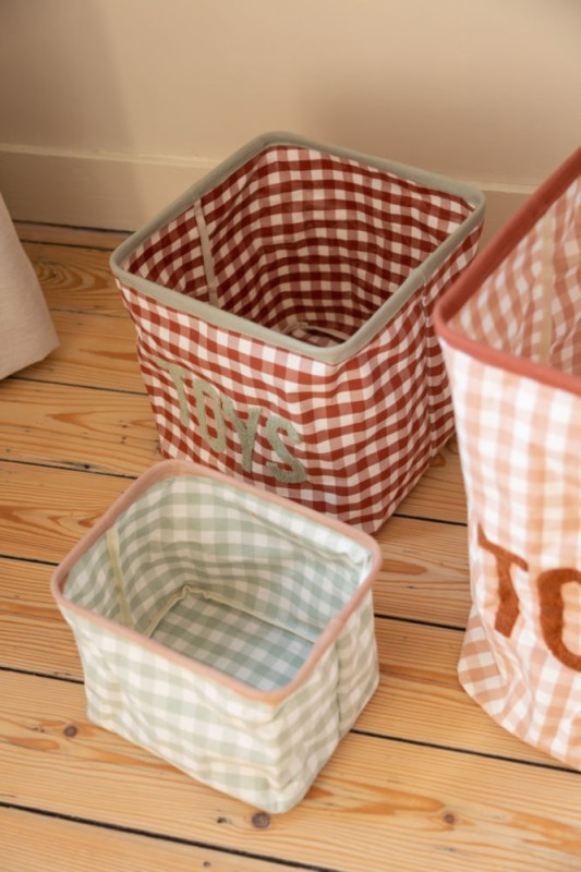 Pojemnik na zabawki 20 x 20 x 25 cm Vichy Sage Green Childhome