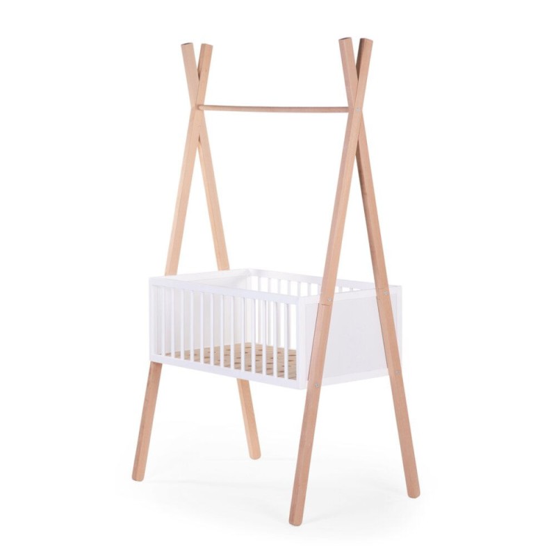 Łóżeczko Tipi 50x90 cm + Wieszak na ubrania Childhome
