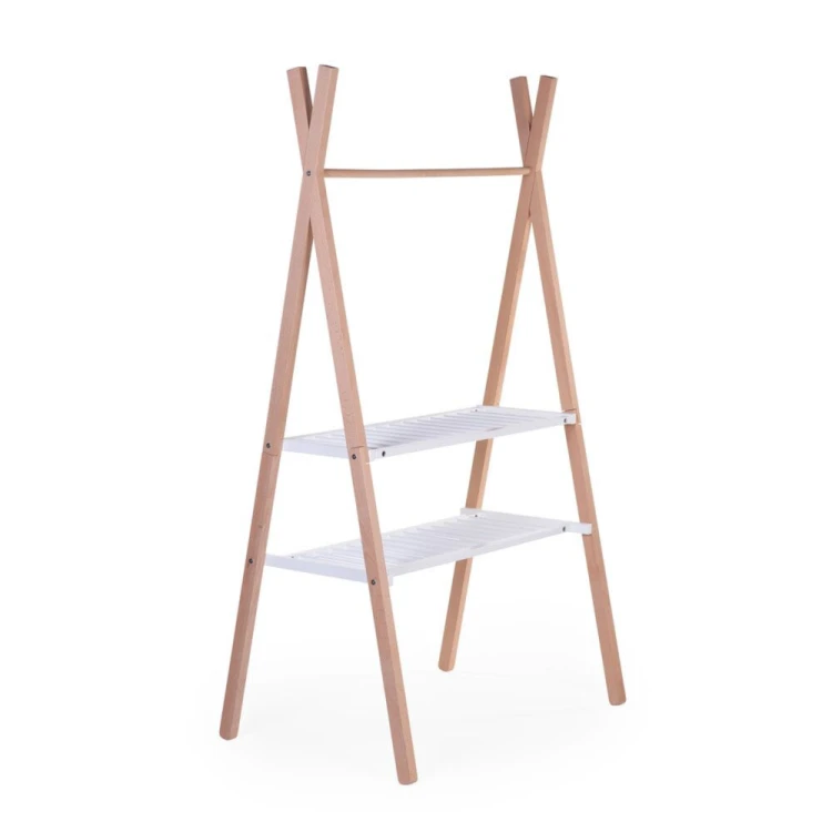 Łóżeczko Tipi 50x90 cm + Wieszak na ubrania Childhome