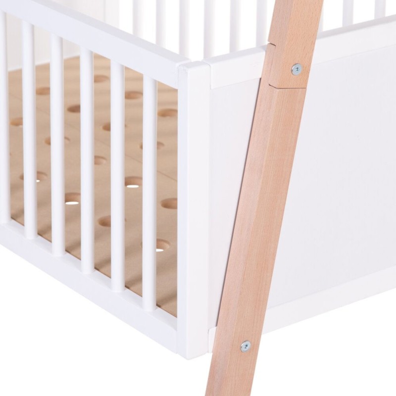 Łóżeczko Tipi 50x90 cm + Wieszak na ubrania Childhome