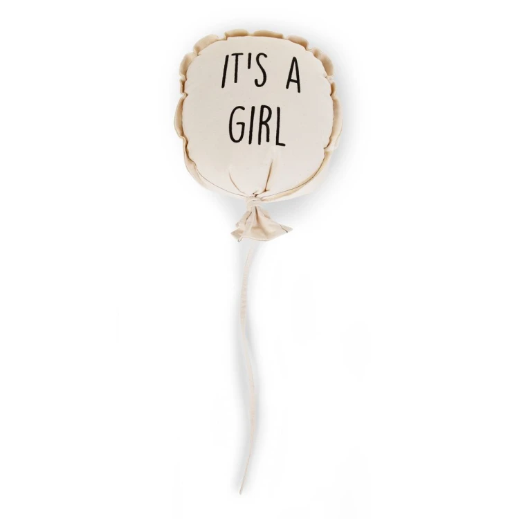 Balon dekoracyjny kanwas 35 x 26 x 8 cm Girl Childhome