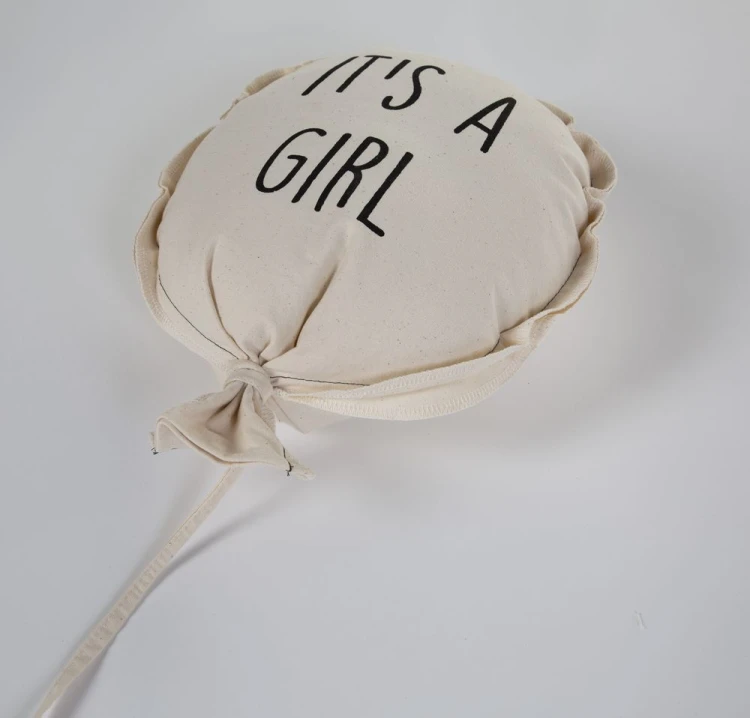 Balon dekoracyjny kanwas 35 x 26 x 8 cm Girl Childhome