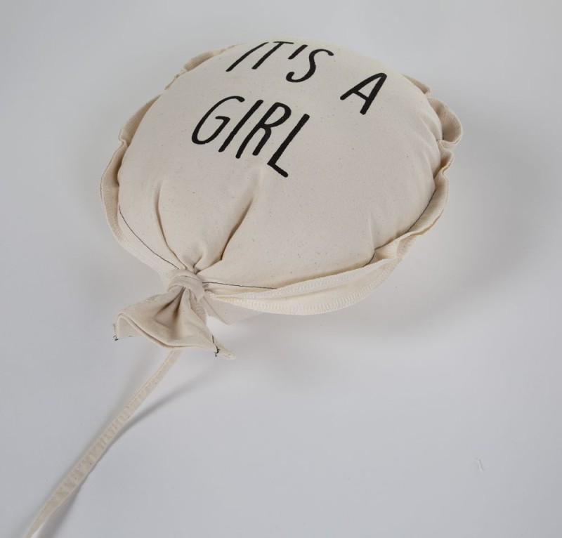 Balon dekoracyjny kanwas 35 x 26 x 8 cm Girl Childhome
