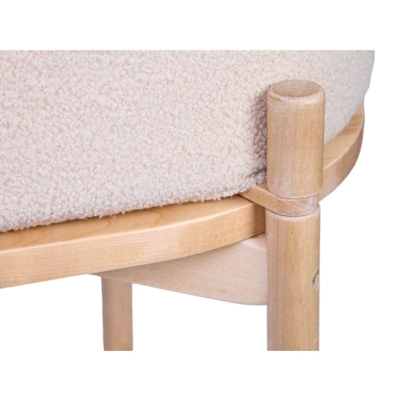Łóżeczko Teddy Off white 79x45x82 cm Childhome