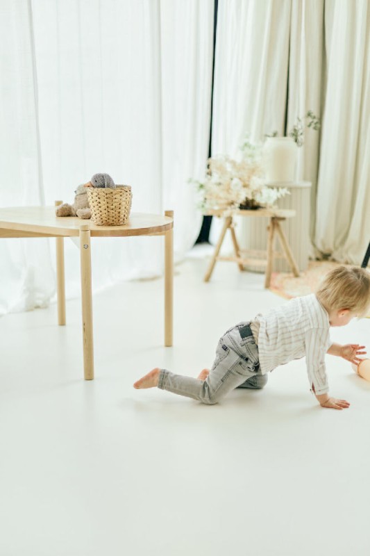 Łóżeczko Teddy Off white 79x45x82 cm Childhome