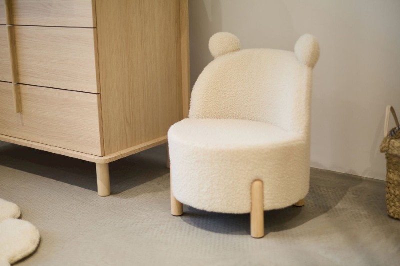 Fotel dziecięcy Teddy bear Off white Childhome