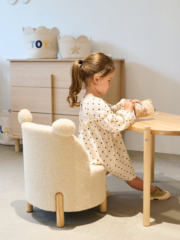 Fotel dziecięcy Teddy bear Off white Childhome