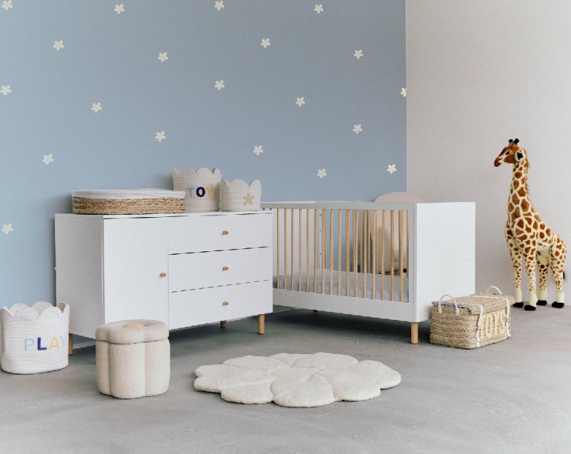Pojemnik 30x30x30 z bawełnianej liny Flower Childhome