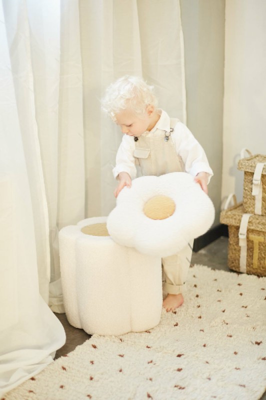 Pufa z pojemnikiem na zabawki Flower Childhome