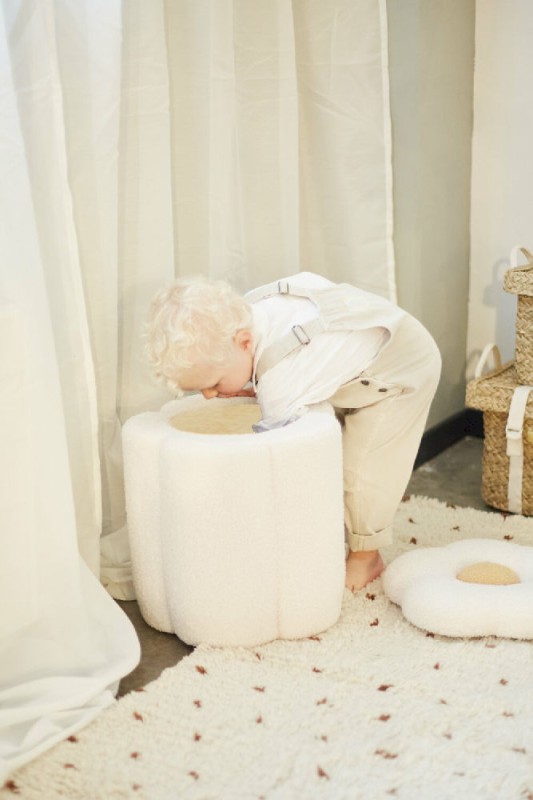 Pufa z pojemnikiem na zabawki Flower Childhome