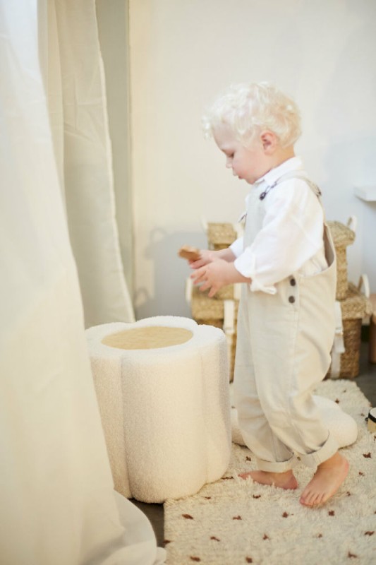 Pufa z pojemnikiem na zabawki Flower Childhome