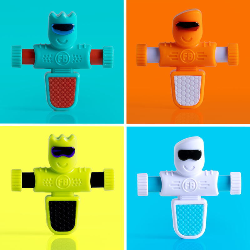 Piłkarzyki Foosbots Zielony Zestaw dla Jednego Gracza Fat Brain Toys