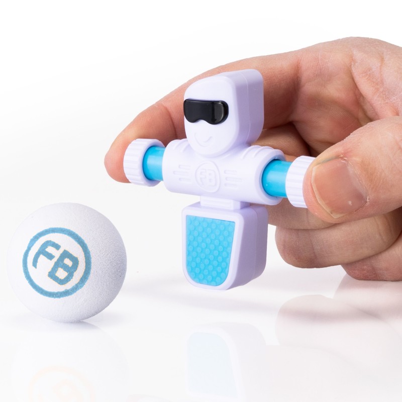 Piłkarzyki Foosbots Biały Zestaw dla Jednego Gracza Fat Brain Toys