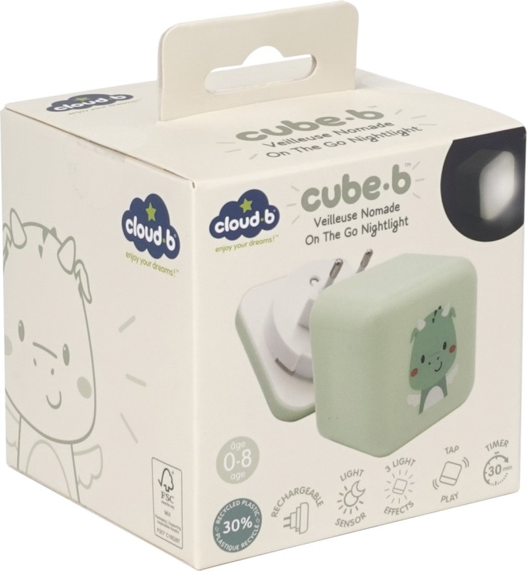 Przenośna lampka nocna Cube B™ świecąca kostka Smok Drake Cloud B
