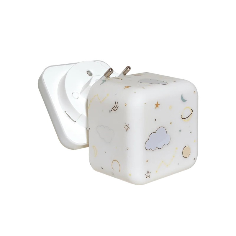 Przenośna lampka nocna Cube B™ świecąca kostka Kosmos Cloud B