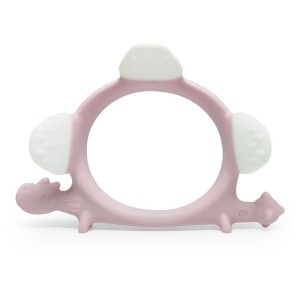 Gryzak Dinozaur Norman Light Pink Smily Mia