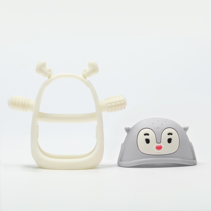 Gryzak dla Niemowlaka Renifer Light Grey Smily Mia