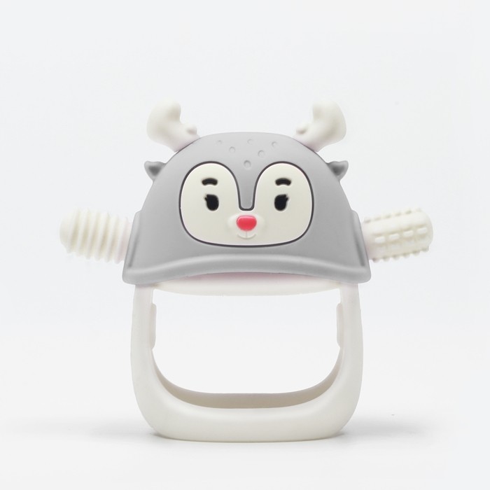 Gryzak dla Niemowlaka Renifer Light Grey Smily Mia