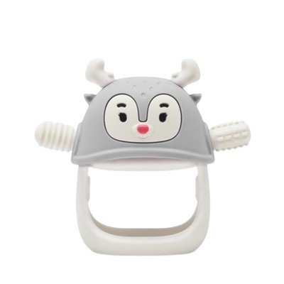 Gryzak dla Niemowlaka Renifer Light Grey Smily Mia