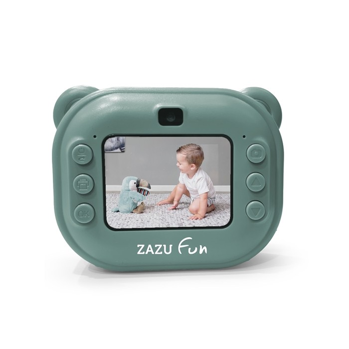 Aparat Cyfrowy dla Dzieci z Drukarką Green ZAZU Fun