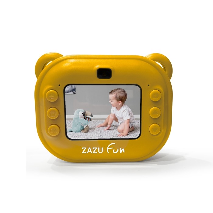 Aparat Cyfrowy dla Dzieci z Drukarką Yellow ZAZU Fun
