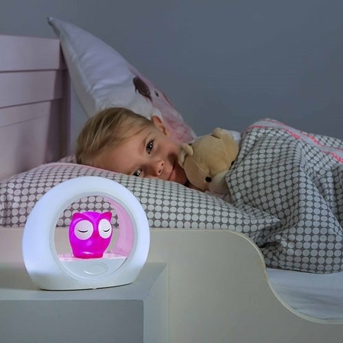 Lampka Nocna LOU Sowa Pink Zazu