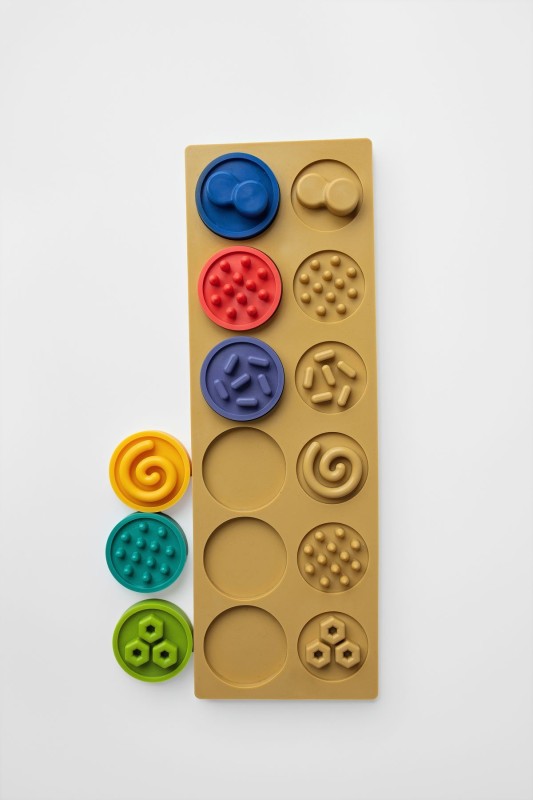 Puzzle sensoryczne kółeczka XL Mom's Care