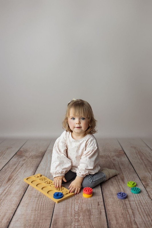 Puzzle sensoryczne kółeczka XL Mom's Care