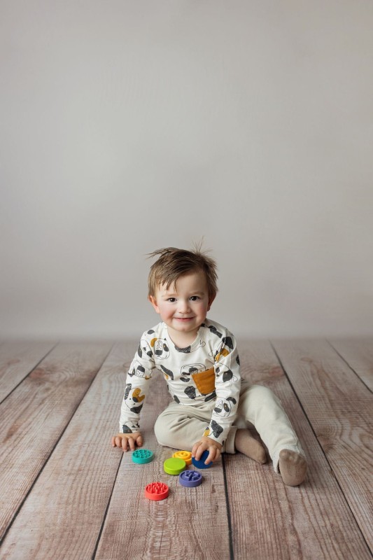 Puzzle sensoryczne kółeczka XL Mom's Care