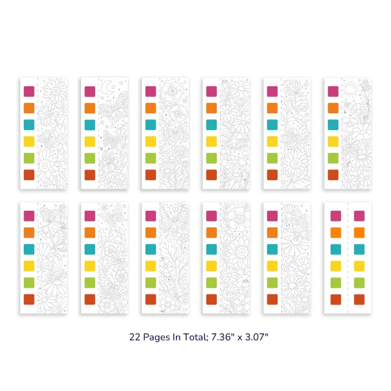 Kolorowanka akwarelowa Kwiaty mideer