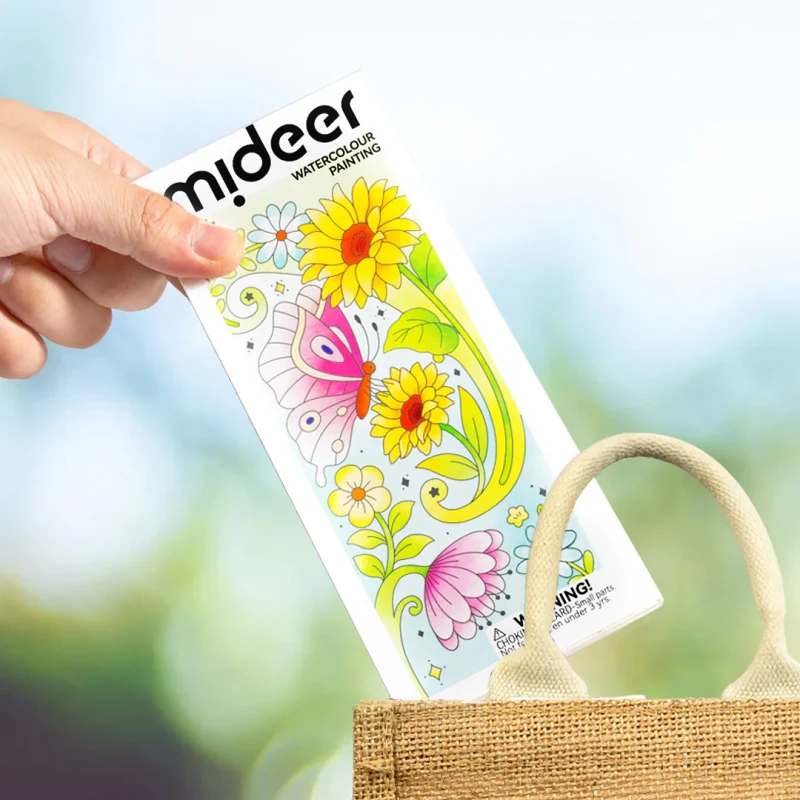 Kolorowanka akwarelowa Kwiaty mideer