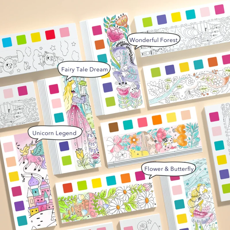 Kolorowanka akwarelowa Kwiaty mideer