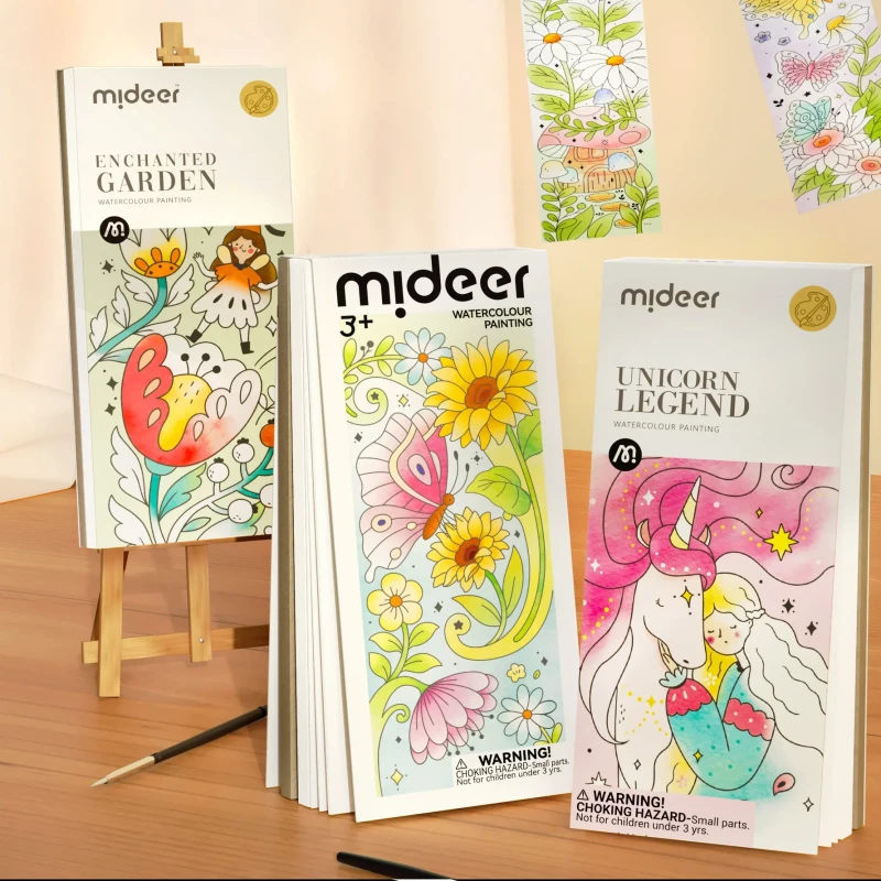 Kolorowanka akwarelowa Kwiaty mideer