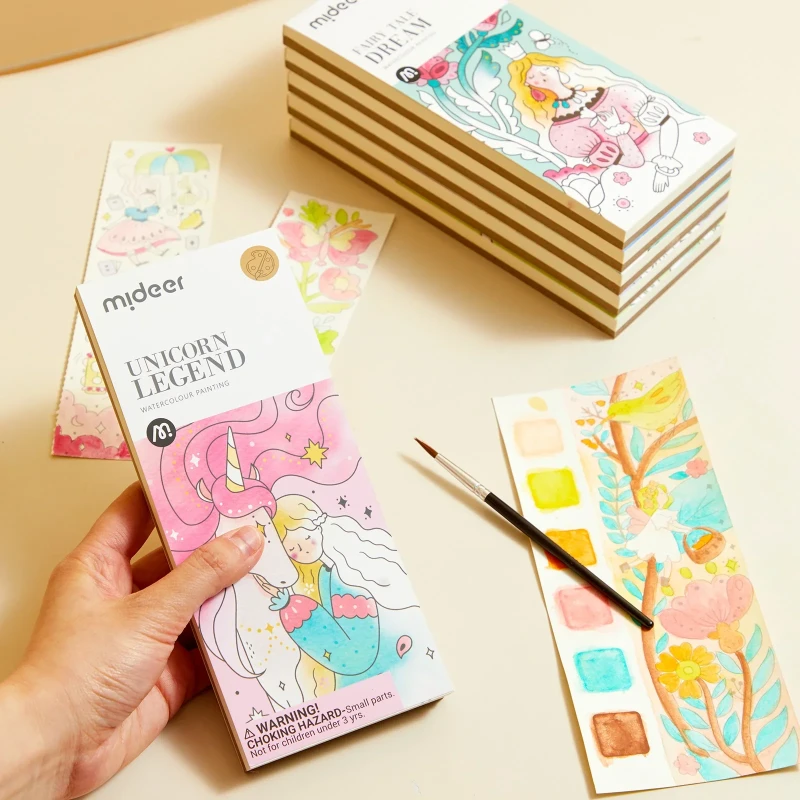 Kolorowanka akwarelowa Jednorożec mideer