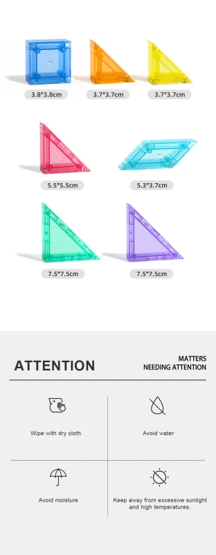 Magnetyczny tangram 3D z klepsydrą mideer