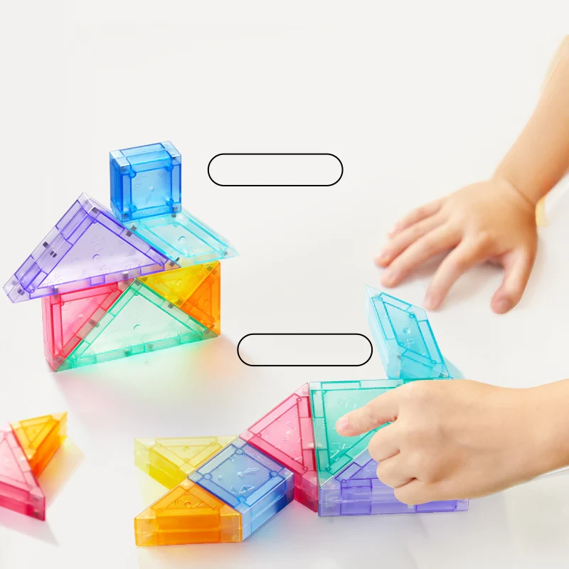 Magnetyczny tangram 3D z klepsydrą mideer