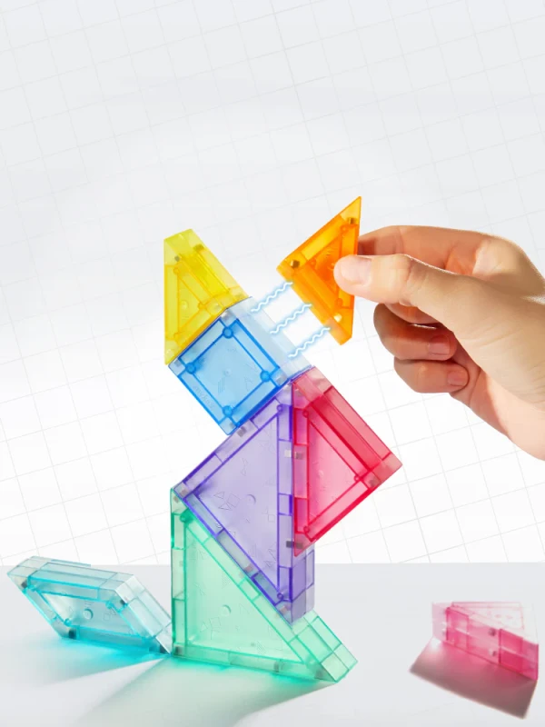 Magnetyczny tangram 3D z klepsydrą mideer