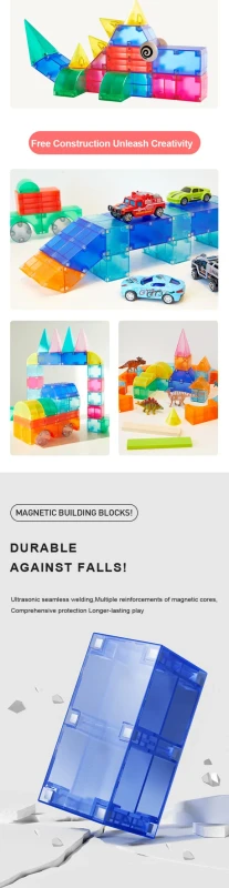 Klocki magnetyczne 3D 20 elementów mideer