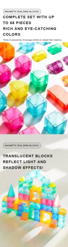 Klocki magnetyczne 3D 20 elementów mideer
