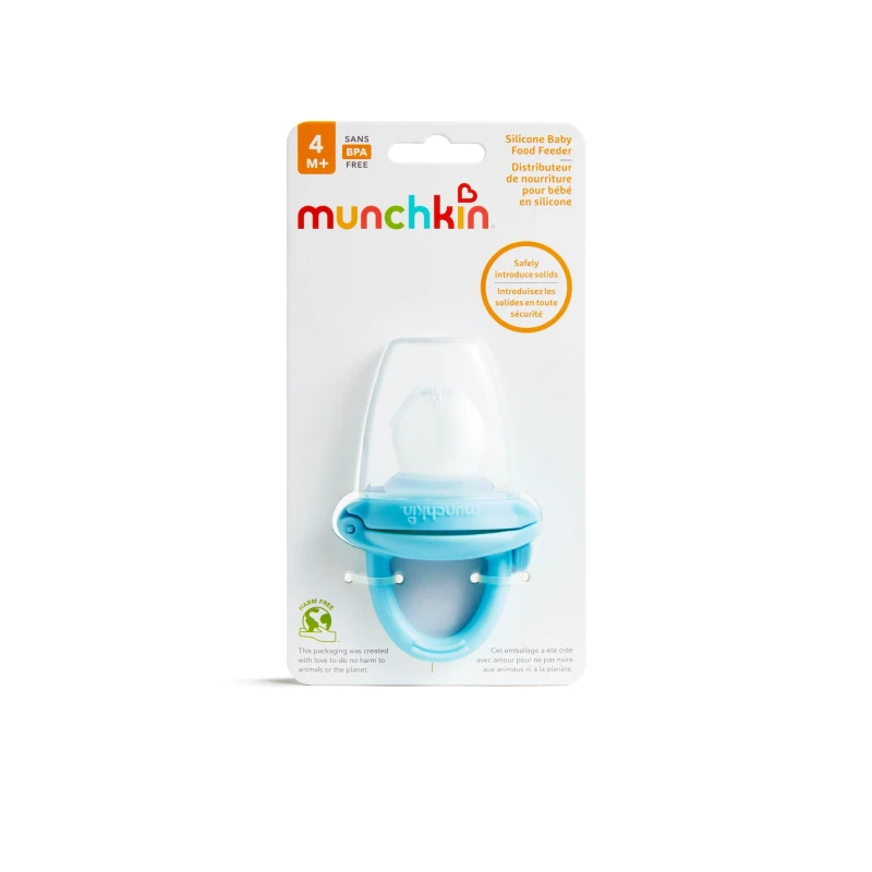 Gryzak silikonowy do podawania pokarmu niebieski Munchkin