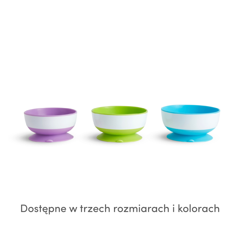 Zestaw 3 miseczek z przyssawką Munchkin